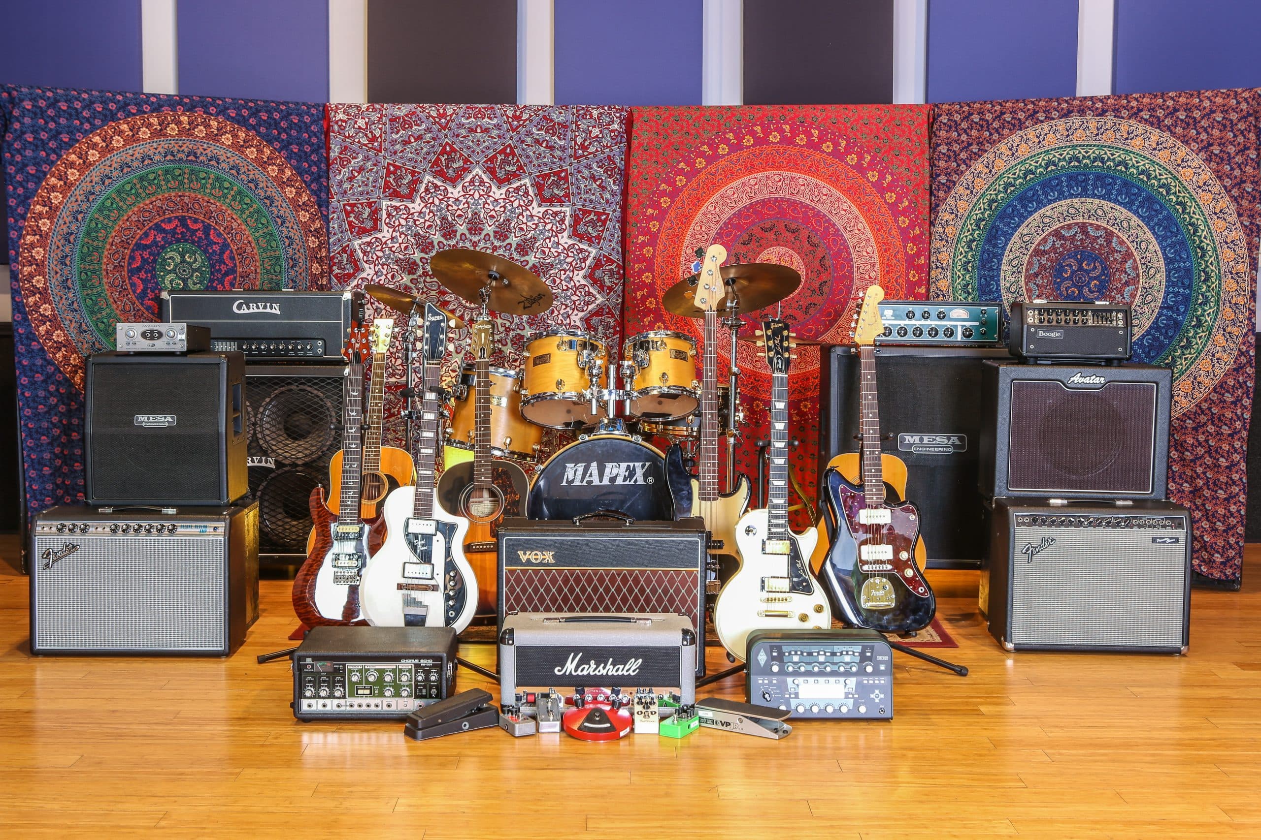 Clear Lake Recording backline equipment